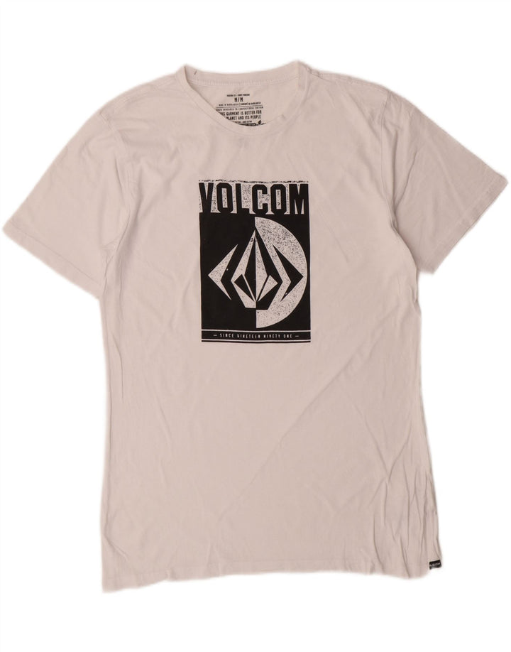 Volcom T-shirt graphique coupe moderne pour homme en coton blanc moyen