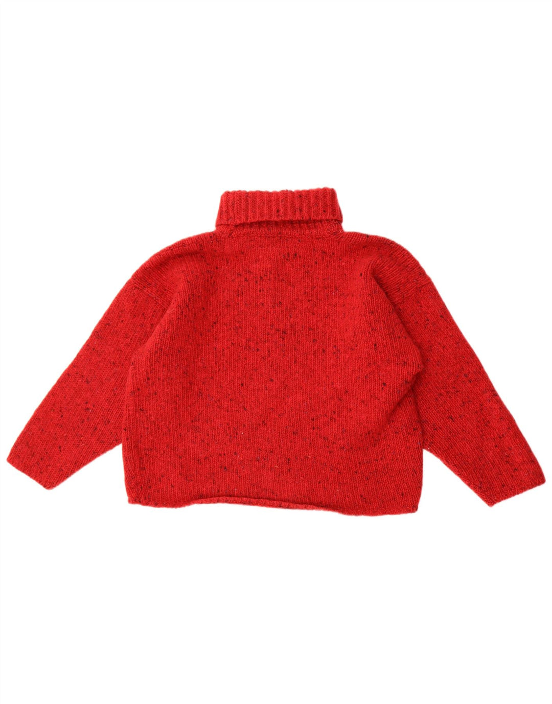Rossan Pull col roulé pour femme UK 14 Large Rouge Moucheté