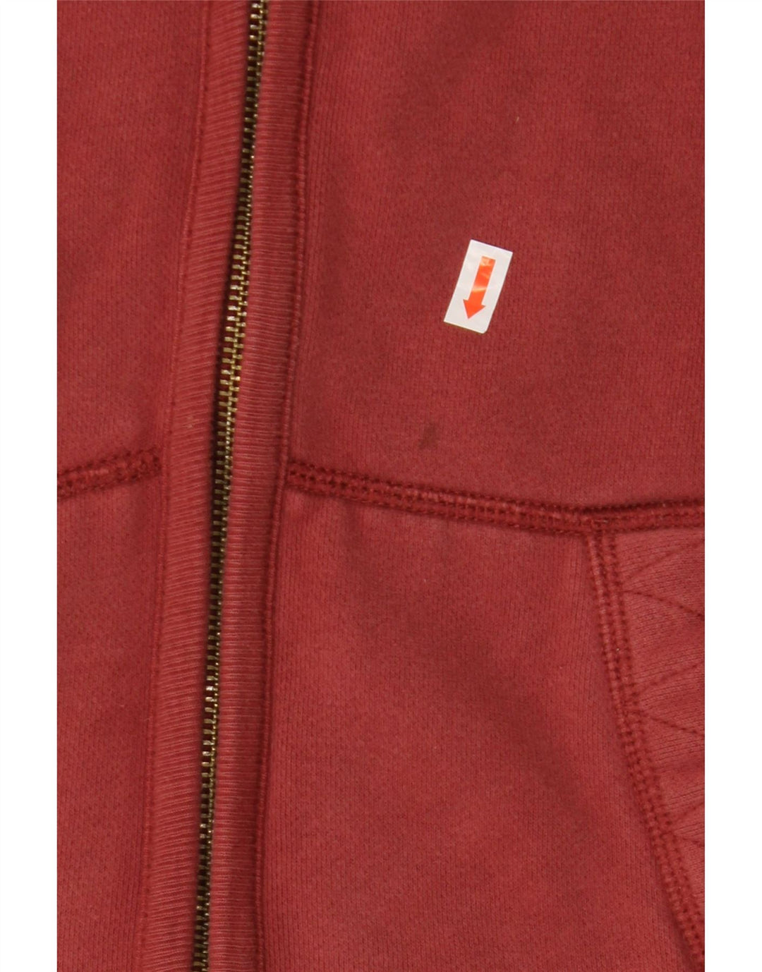 FAT FACE Pull à capuche zippé pour hommes, petit, bordeaux