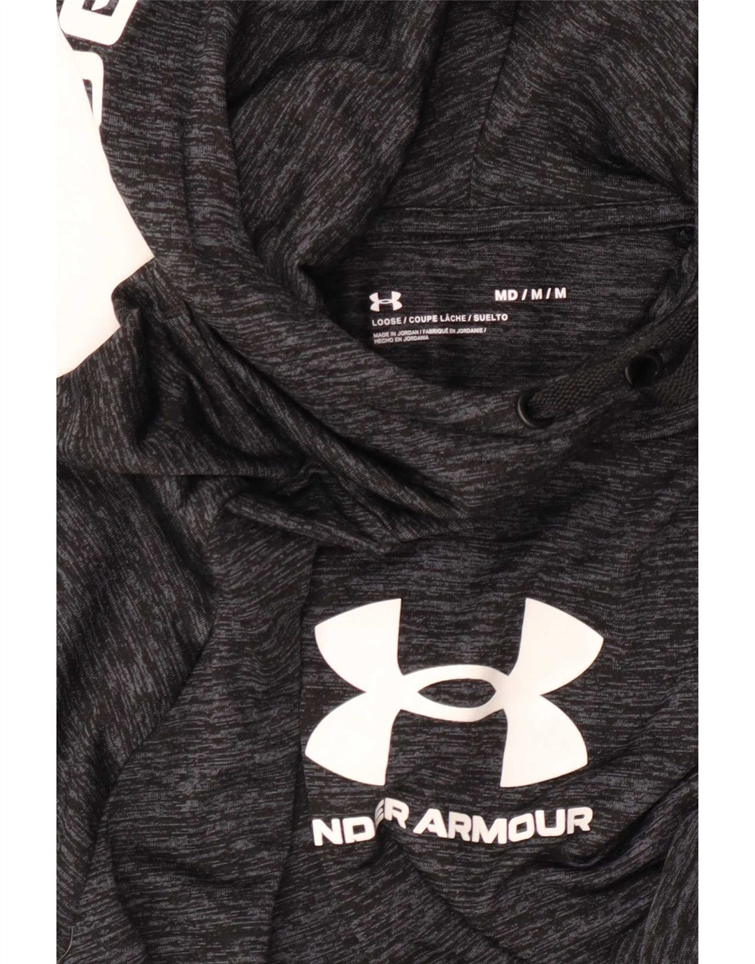 Under Armour Haut Graphique à Manches Longues Homme Gris Moyen Moucheté