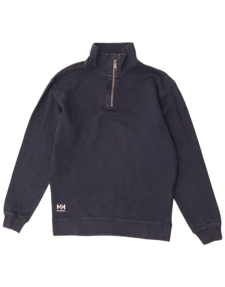 Helly Hansen Sweat-shirt à col zippé pour homme en coton bleu marine moyen