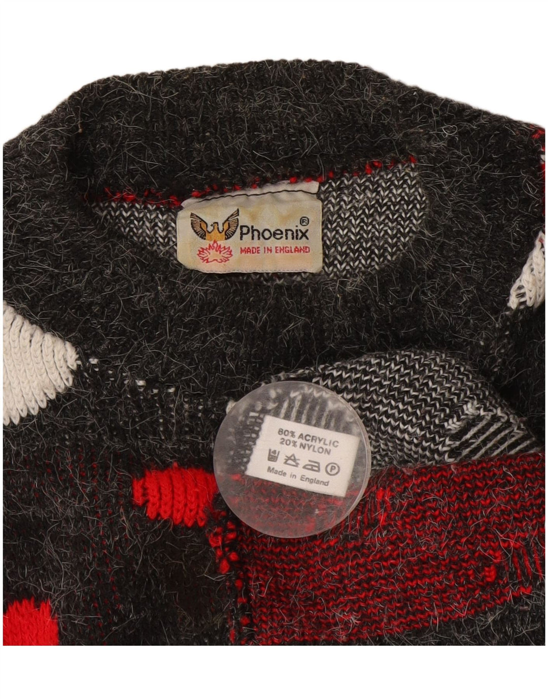 Phoenix Pull col roulé pour femme UK 16 Grand pois gris