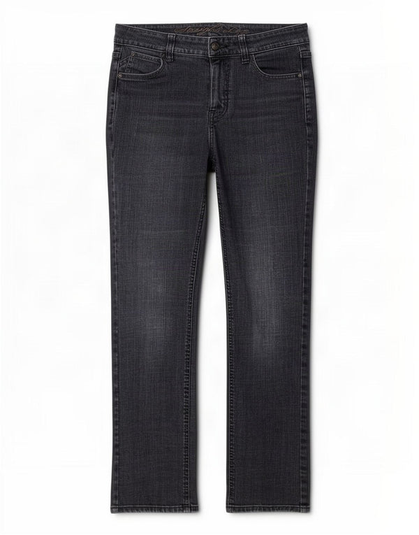 Marks & Spencer Jean bootcut pour femme UK 10 Small W27 L29 Bleu marine Coton