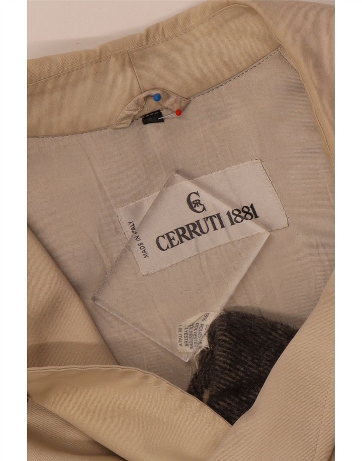 Cerruti 1881 Pardessus Homme IT 46 Petit Coton Beige