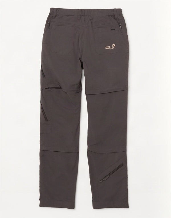 Jack Wolfskin Pantalon cargo droit pour femme UK 12/14 Medium W30 L33 Gris