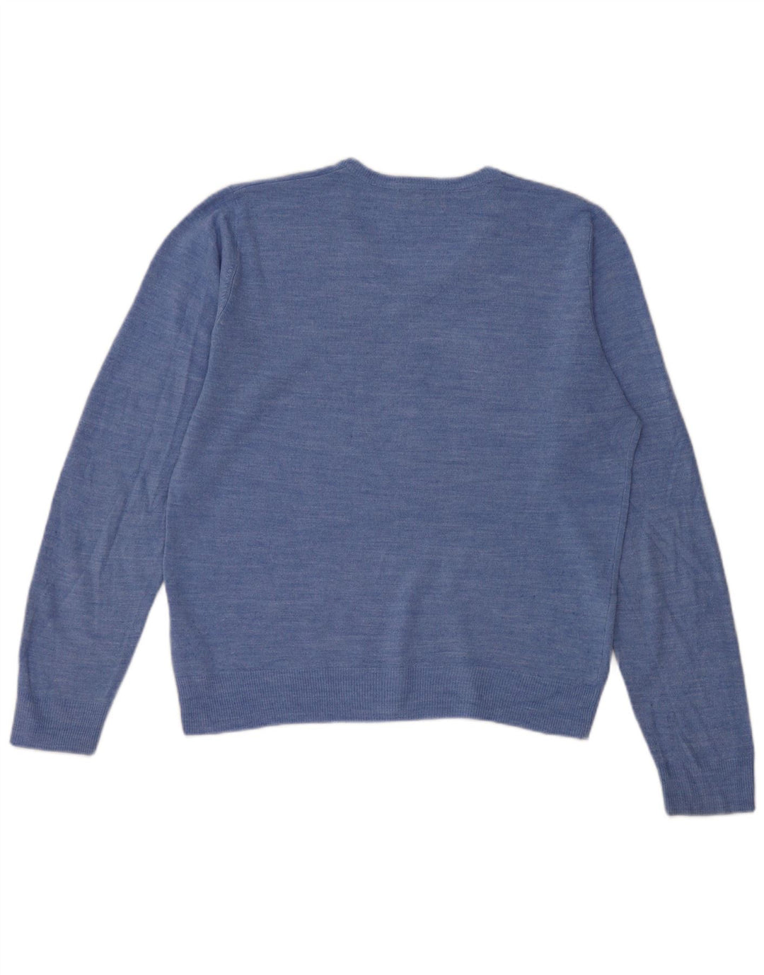 Marks & Spencer Pull Regular Fit Col V Homme Bleu Moyen Acrylique