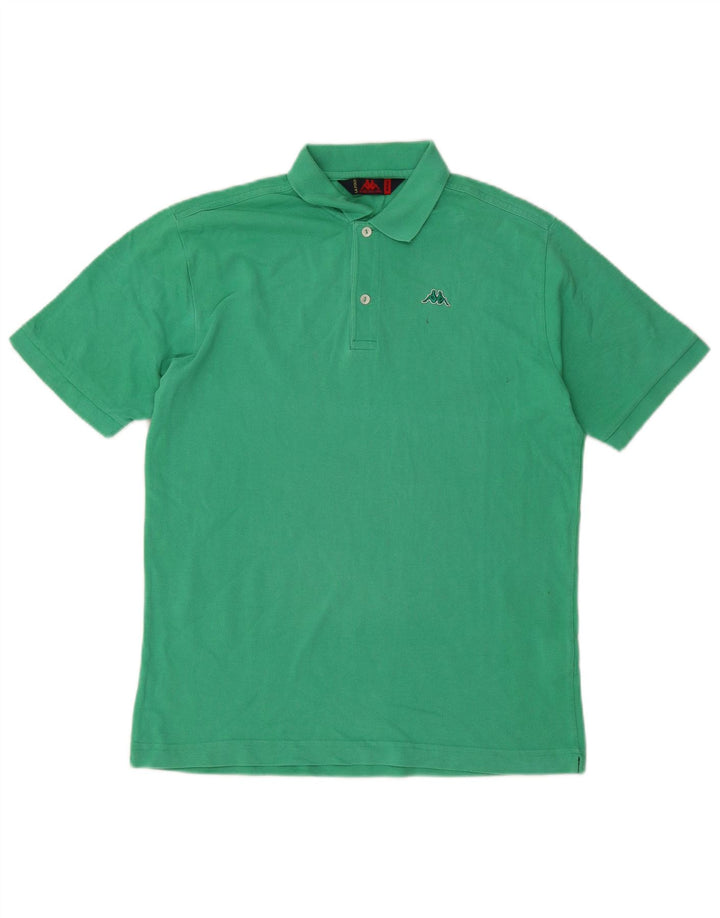 Kappa Polo Homme Vert Moyen Coton