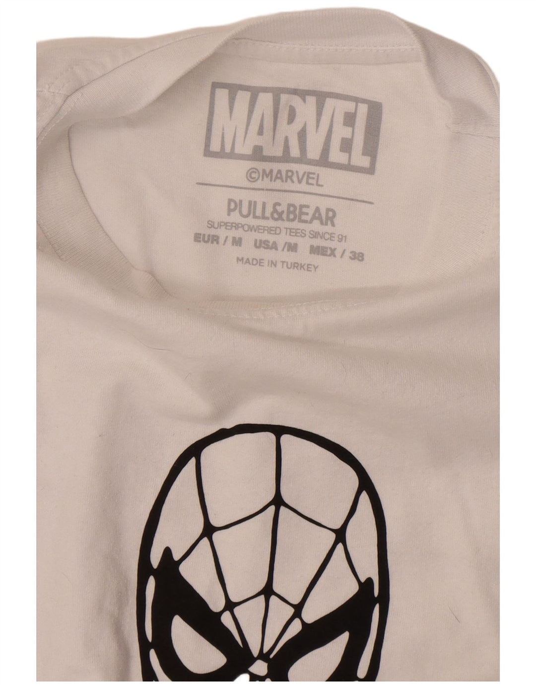 Pull & Bear T-Shirt Marvel Graphic Homme Blanc Moyen