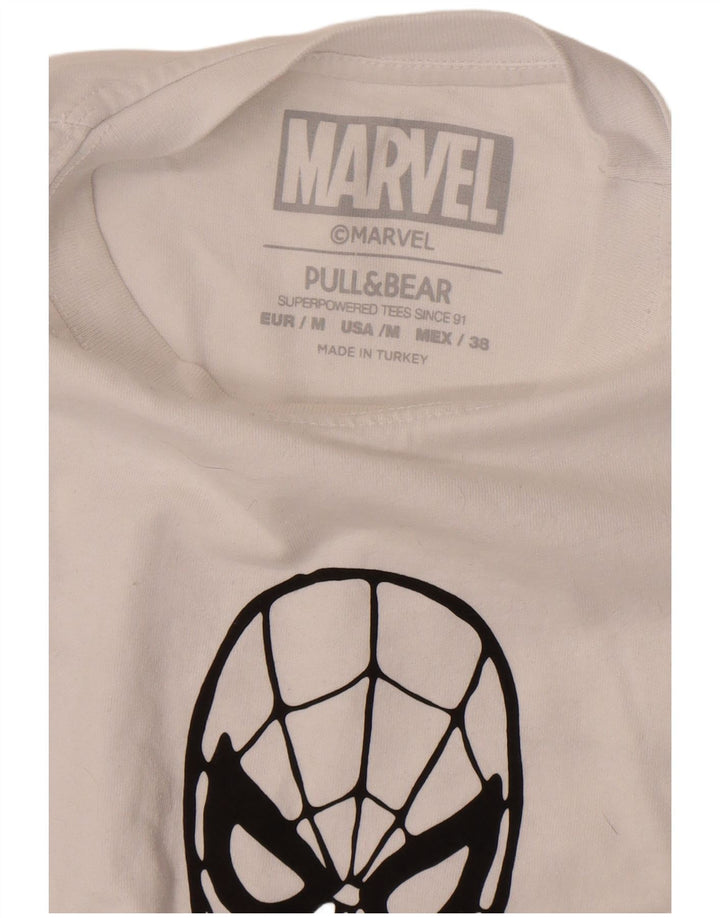 Pull & Bear T-Shirt Marvel Graphic Homme Blanc Moyen