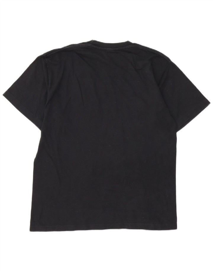 CHAMPION T-Shirt Graphique Homme Noir Moyen Coton