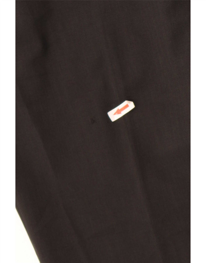 Zara Pantalon de costume droit pour homme EU 44 Large W34 L27 Noir Polyester