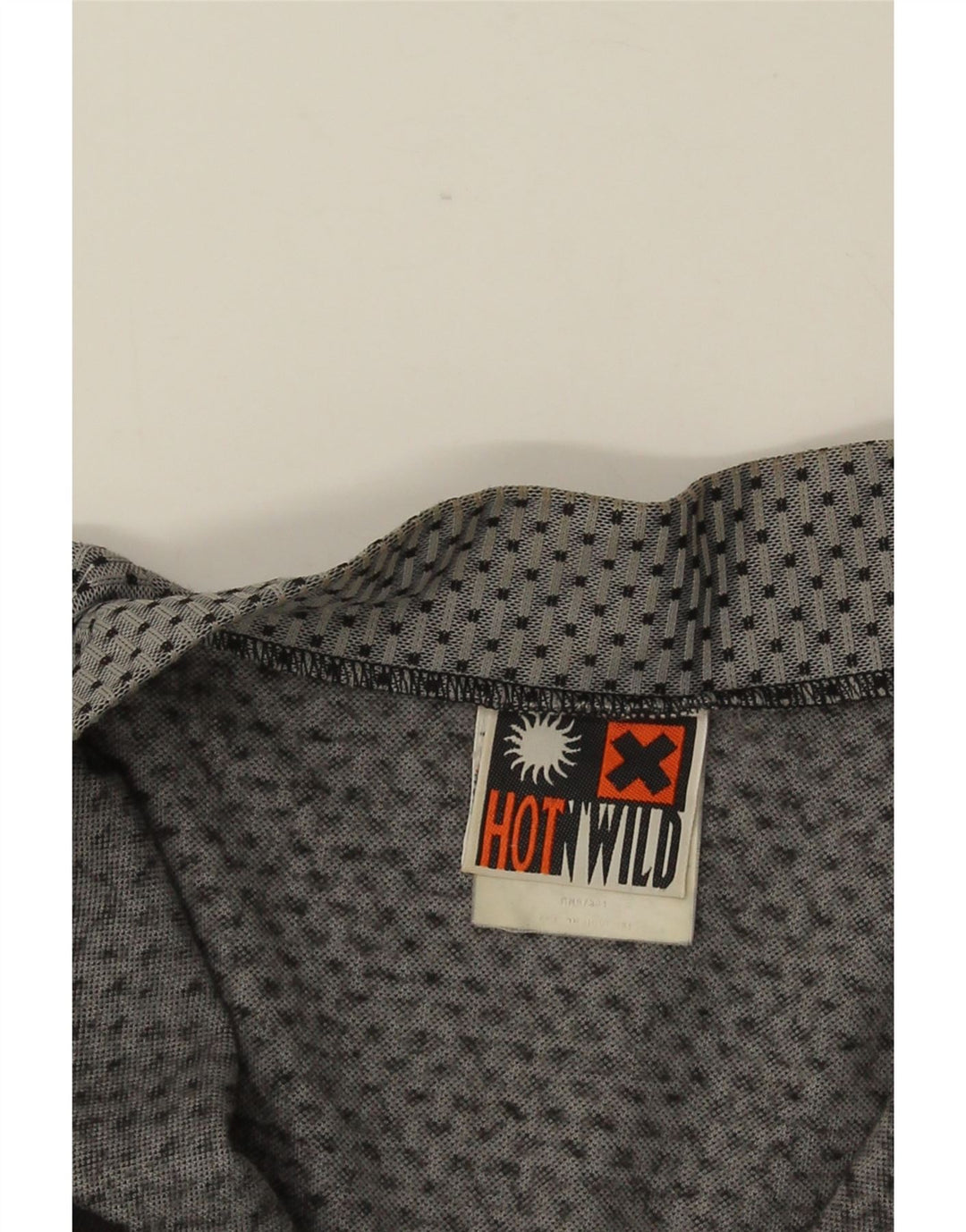 Vintage Mens Graphic Pull Survêtement Top IT 50 Gris Moyen Colourblock