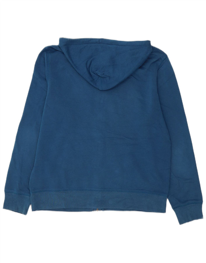 Gap Pull à capuche zippé graphique pour hommes, grand coton bleu