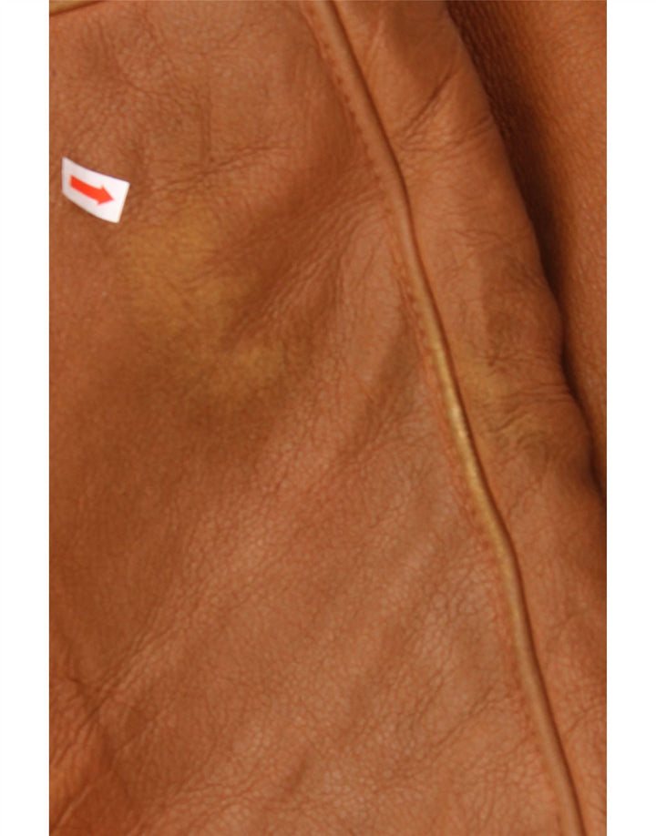 MABRUN Veste en peau de mouton pour homme UK 36 Petit cuir marron