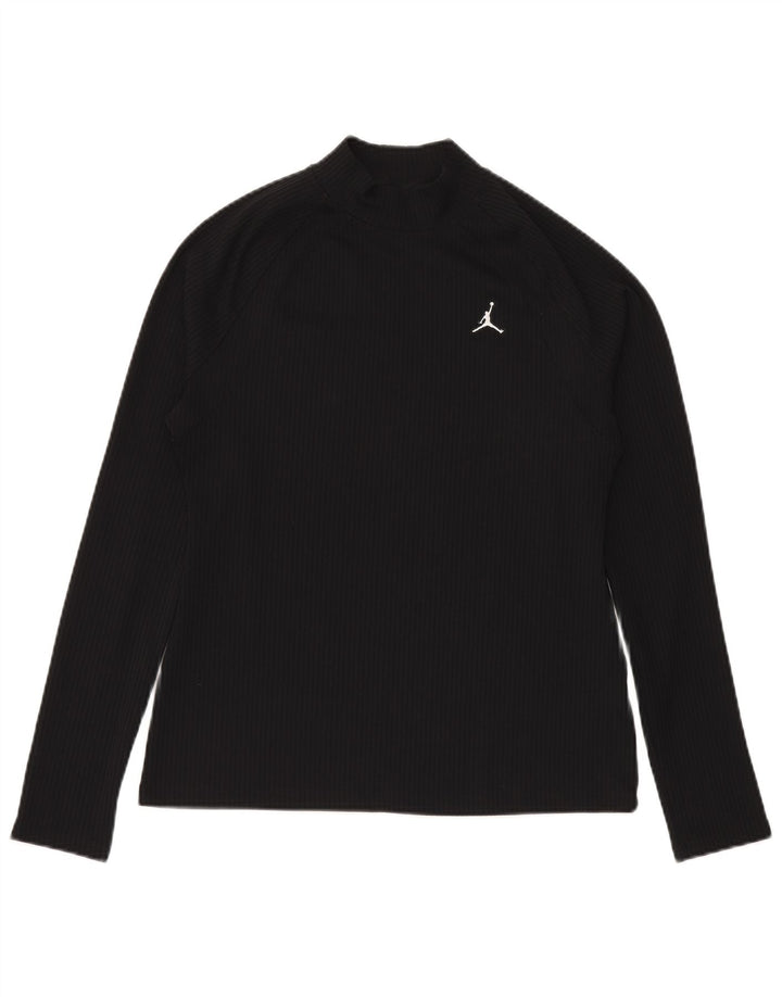 Jordan Haut ajusté à manches longues pour femme UK 16 Large Noir Polyester