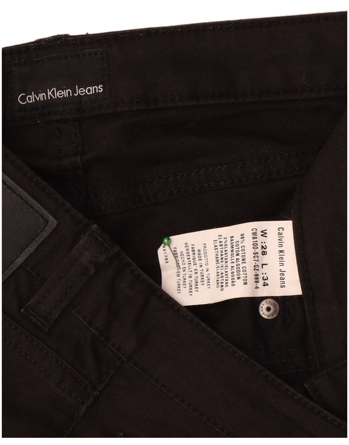 Calvin Klein Jean droit femme W28 L34 coton noir