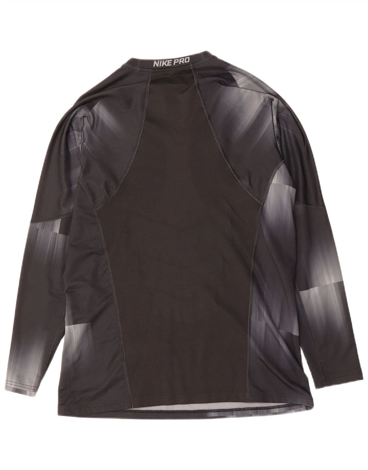 NIKE Haut à manches longues pour homme en polyester tie-dye noir