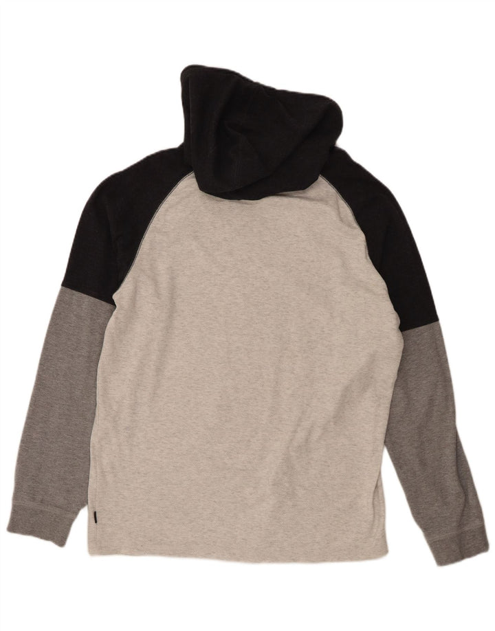 Rip Curl Haut à capuche pour hommes à manches longues en coton color block gris moyen