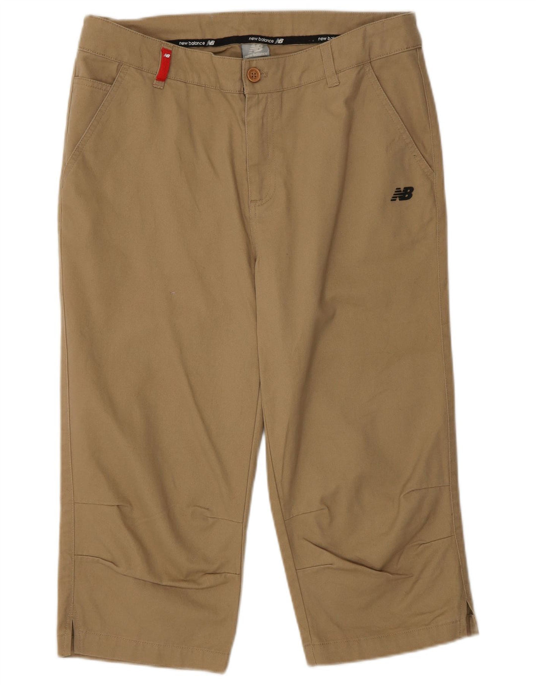 New Balance Pantalon Capri Femme Moyen W32 L18 Beige Coton