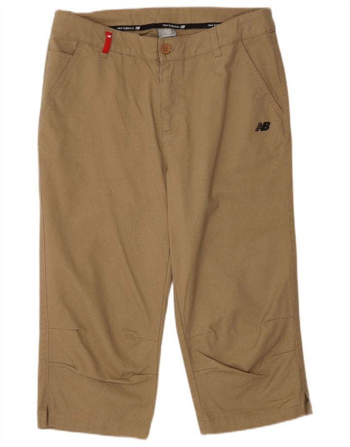 New Balance Pantalon Capri Femme Moyen W32 L18 Beige Coton