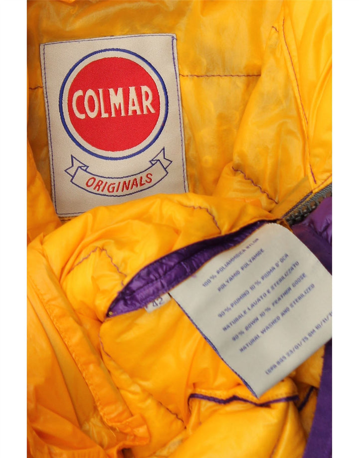 COLMAR Veste matelassée à capuche pour femme IT 42 Small Violet Polyamide