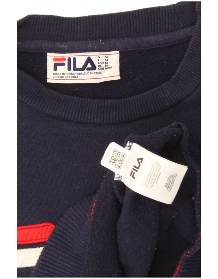Fila Sweat-Shirt Graphique Homme Bleu Marine Moyen Coton