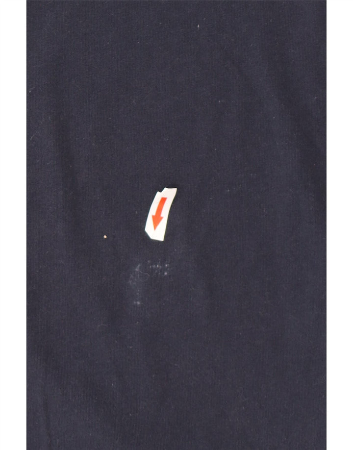 Reebok Homme Graphic T-Shirt Top Large Bleu Marine Coton