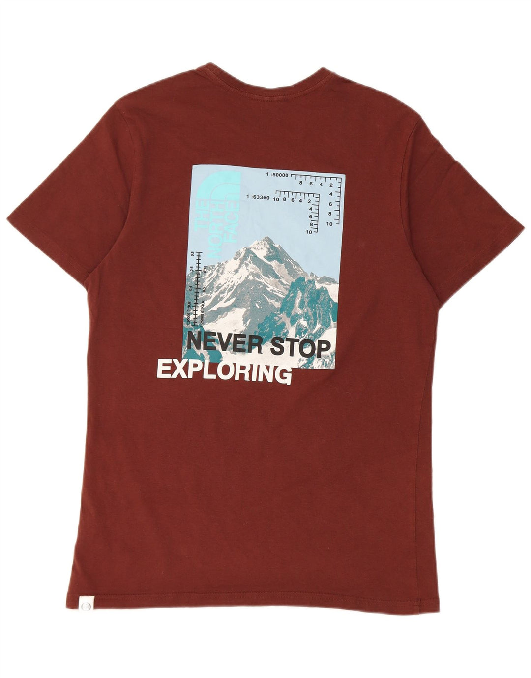 The North Face T-Shirt Graphique Homme Marron Moyen Coton