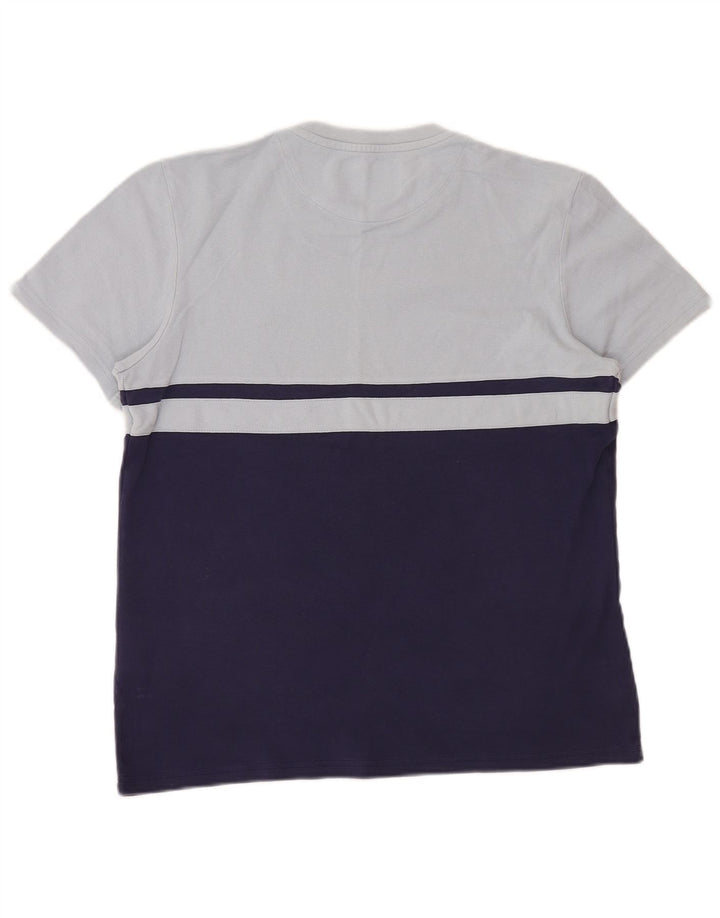 Lyle & Scott T-Shirt Homme Bleu Marine Moyen Coton Colorblock