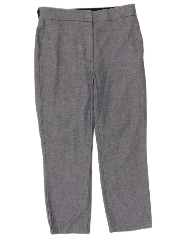 Pantalon Capri Femme Zara Large W30 L23 Bleu Polyester