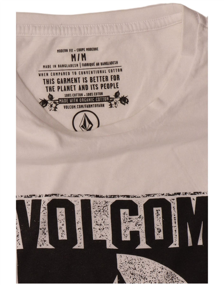 Volcom T-shirt graphique coupe moderne pour homme en coton blanc moyen