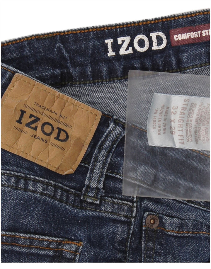 Izod Jean droit coupe confort homme W32 L29 bleu coton