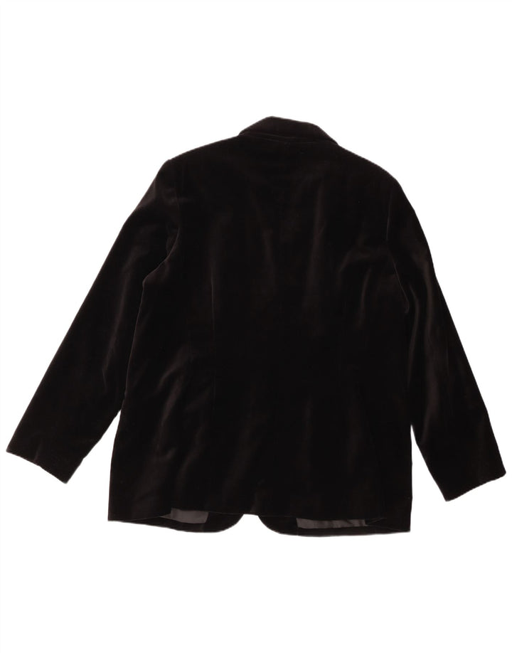Veste blazer en velours à 2 boutons pour femme UK 22 3XL