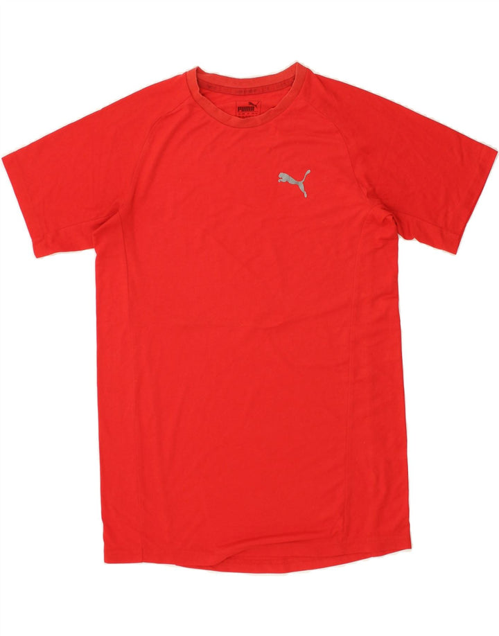 PUMA Boys T-Shirt Top 15-16 Years Red Vintage Puma and Second-Hand Puma from Messina Hembry 