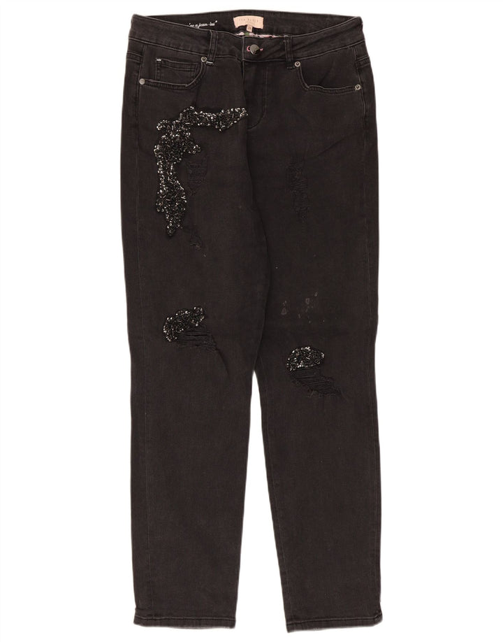 Ted Baker Jean slim effet vieilli W28 L28 pour femme en coton noir