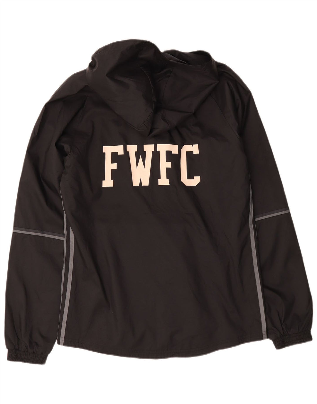 Adidas Veste de pluie à capuche graphique pour homme UK 36 Small Noir Polyester