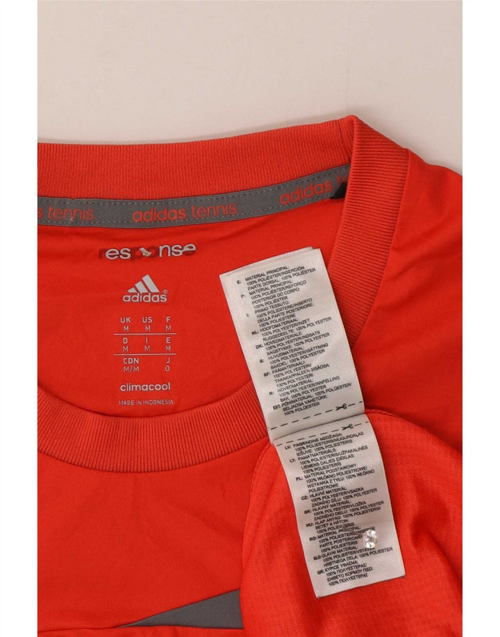 Adidas Homme Climacool T-Shirt Haut Rouge Moyen Colorblock Polyester