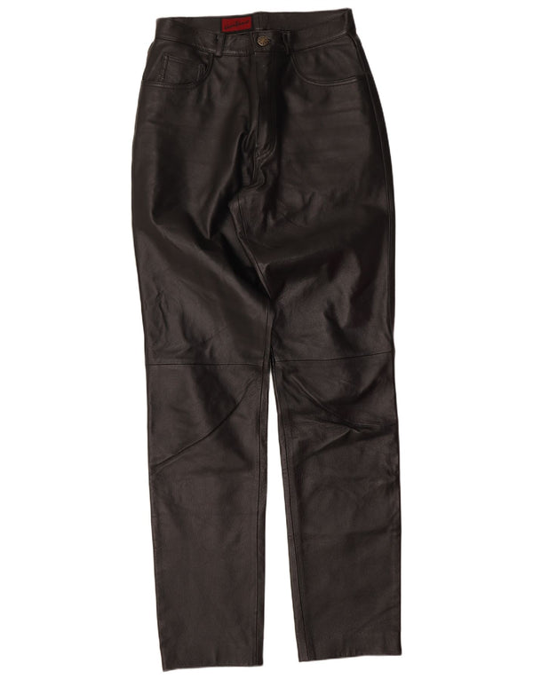 Avitano Pantalon en cuir slim pour femme EU 38 Medium W26 L33 Noir