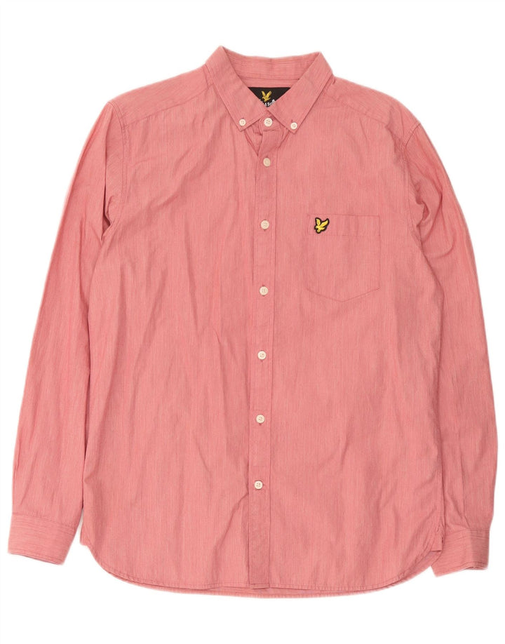 Lyle & Scott Chemise Homme Rose Moyen Coton