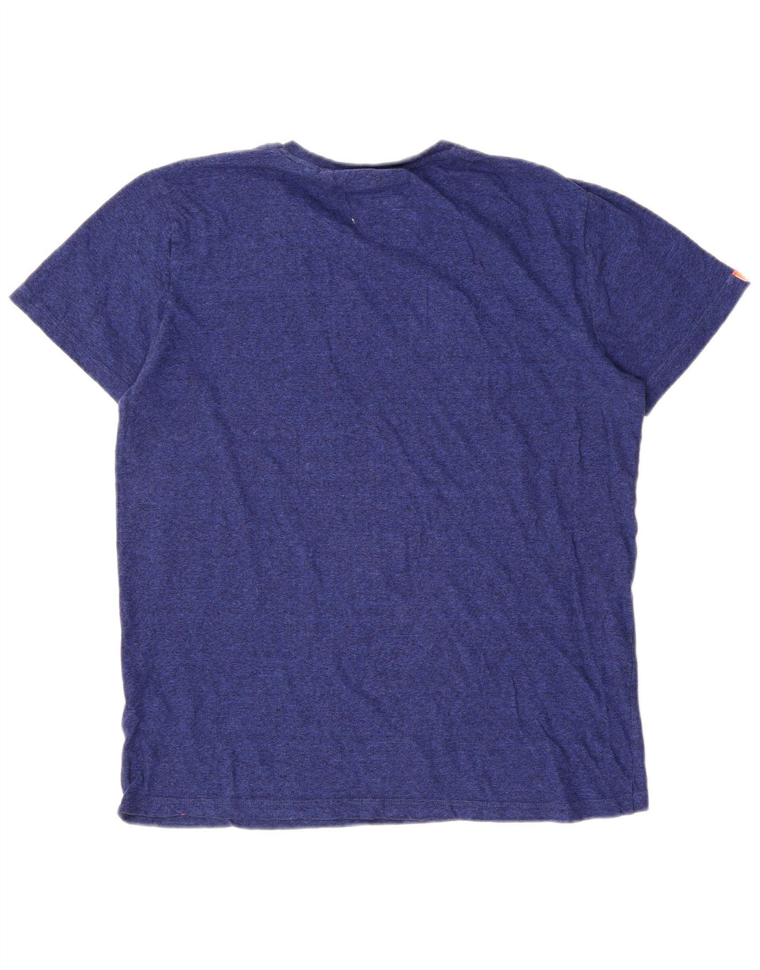 Superdry Homme T-Shirt Top Bleu Marine Moucheté Coton