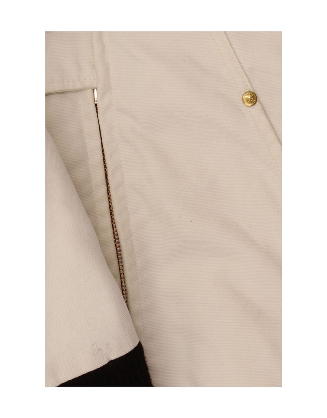 Richlu Veste bomber à capuche pour homme UK 40 Large en coton blanc cassé