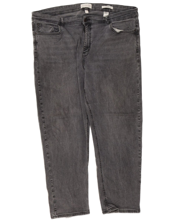 Marks & Spencer Jean droit Per Una pour femme UK 22 3XL W42 L28 Gris