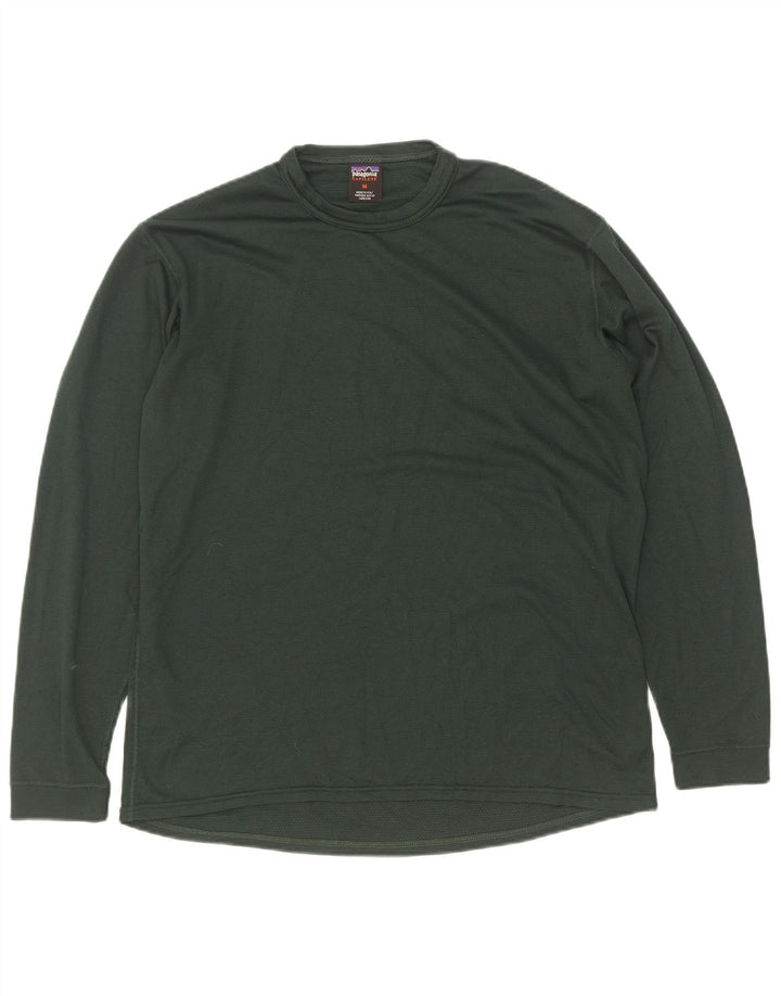 Patagonia Haut à Manches Longues Homme Vert Moyen Polyester