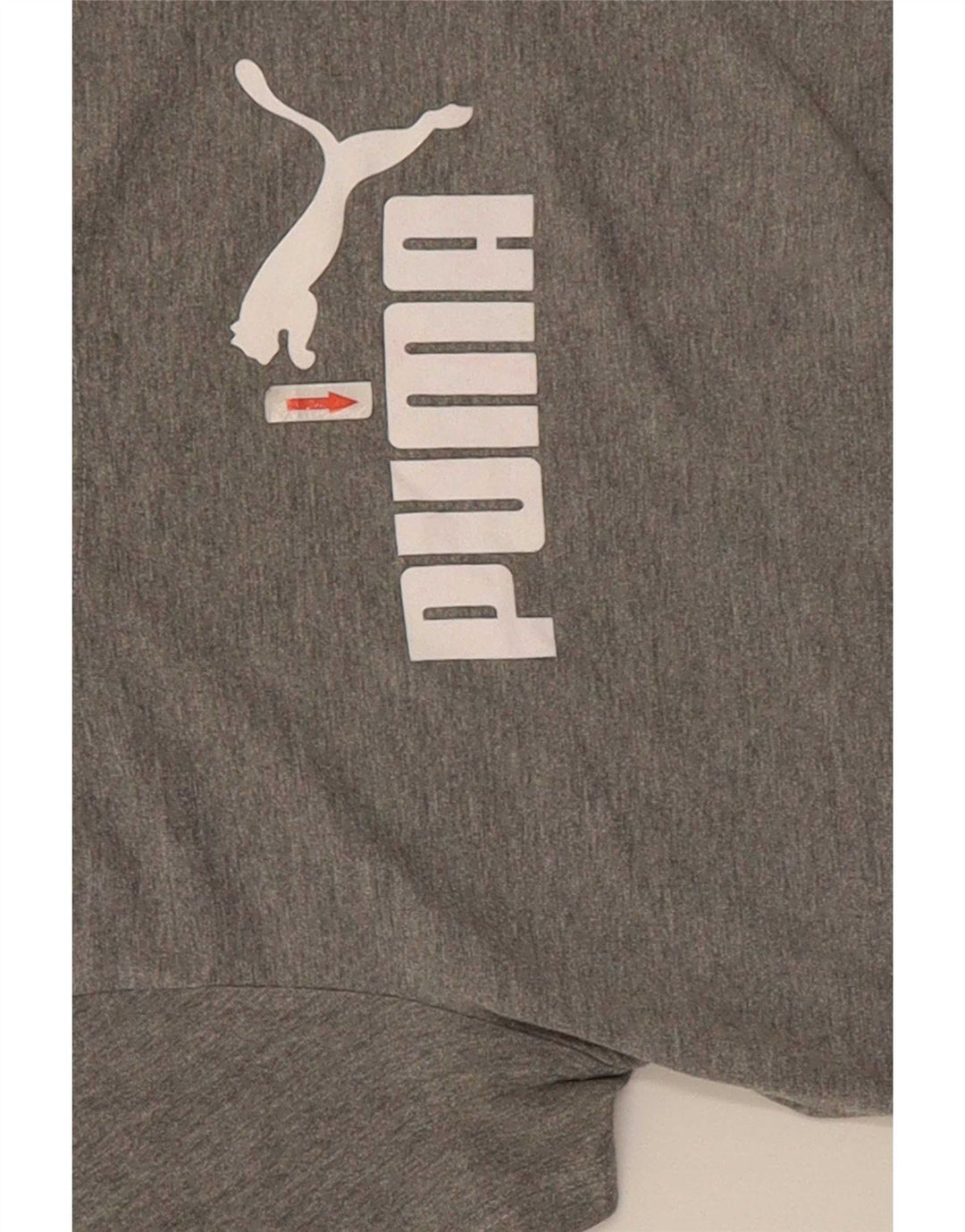 Puma T-shirt graphique pour femme UK 12 Gris moyen moucheté