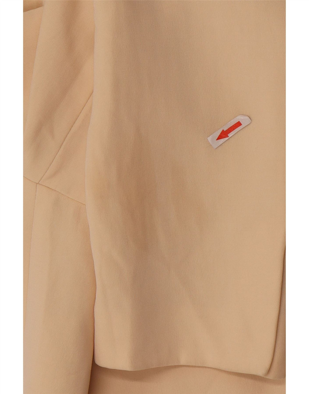 Zara Veste blazer surdimensionnée à 2 boutons pour femme UK 10 Petit polyester beige