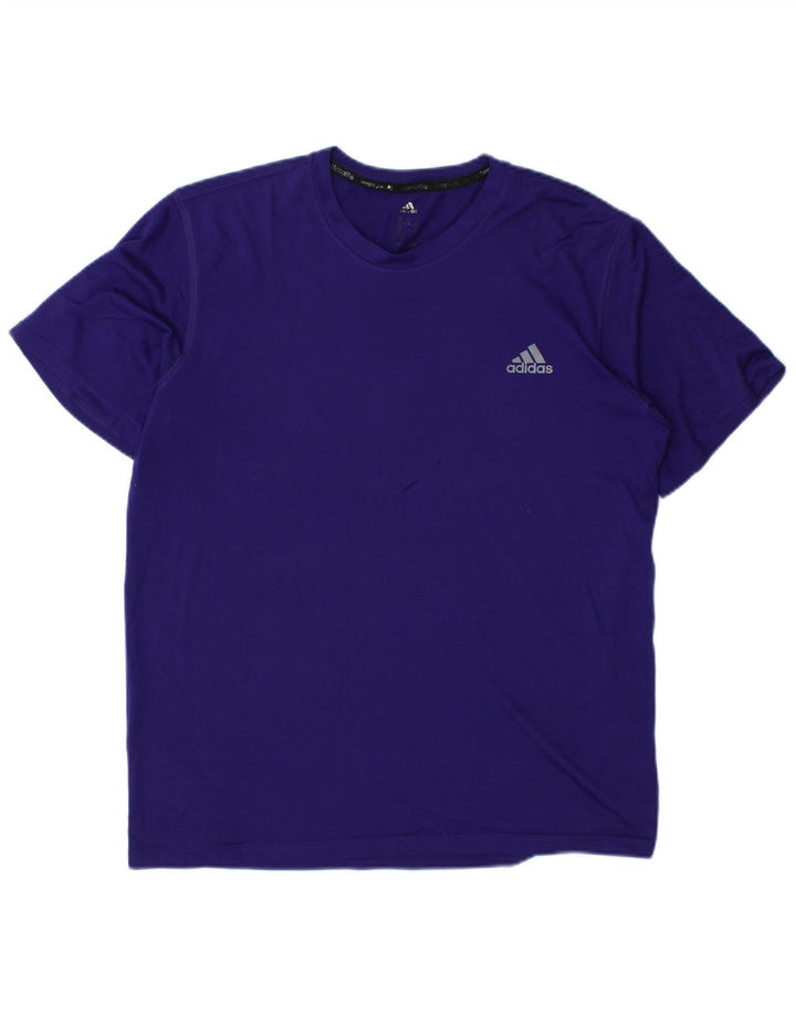 ADIDAS T-Shirt Climalite Homme Violet Moyen Polyester