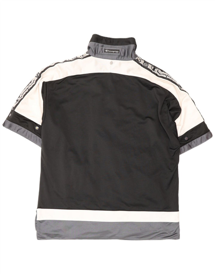 CHAMPION Veste de Survêtement Graphique Homme XL Noir Colourblock