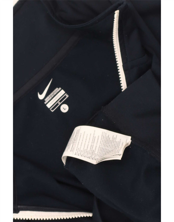 Nike Veste de survêtement coupe classique pour homme - Taille L - Bleu marine - Colorblock