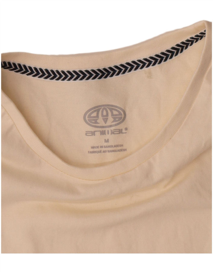 Animal T-Shirt Graphique Homme Blanc Cassé Moyen Coton