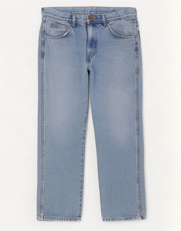 Wrangler Jean droit coupe droite W32 L30 pour homme en coton bleu